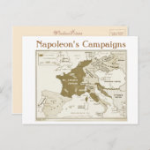 Bildung, Geschichte, Napoleon, Europa 1812 Postkarte (Vorne/Hinten)