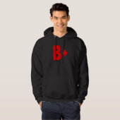 Bildung Grading School Letter B Lehrer Student Hoodie (Vorne ganz)