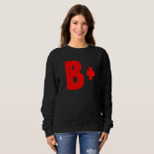 Bildung Grading School Letter B Lehrer Student Sweatshirt (Vorne ganz)