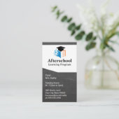 Bildung | Graduate Cap Logo Visitenkarte (Stehend Vorderseite)