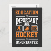 Bildung Ice Hockey Spieler Verteidigung Forward Go Postkarte (Vorne/Hinten)