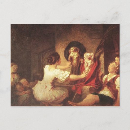 Bildung ist Alles von Jean Honore Fragonard P Postkarte (Vorderseite)