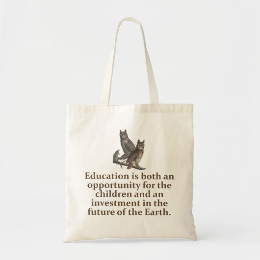 Bildung ist beides - Bildung-Zitat Tragetasche (Vorne)
