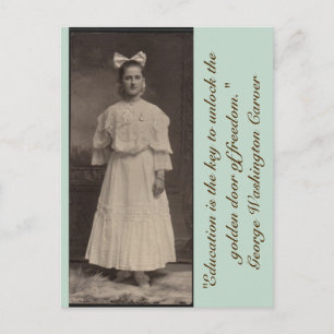 Bildung ist der Schlüssel zum Entsperren der golde Postkarte