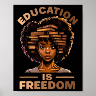 Bildung ist die amerikanische Freiheitsgeschichte Poster