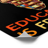 Bildung ist die amerikanische Freiheitsgeschichte Poster (Ecke)