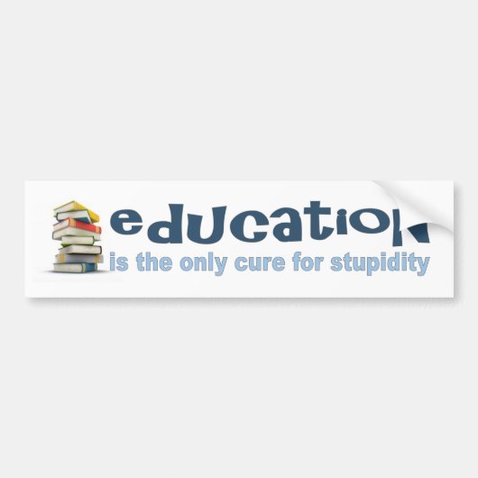 Bildung ist die Heilung Autoaufkleber (Vorne)