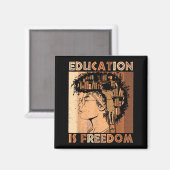 Bildung ist Dom Schwarzer Lehrer Bücher Schwarze G Magnet (Vorderseite/Rückseite)