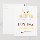 Bildung ist ein wichtiger Funny Junter Postkarte (Vorne/Hinten)