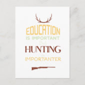 Bildung ist ein wichtiger Funny Junter Postkarte (Vorderseite)