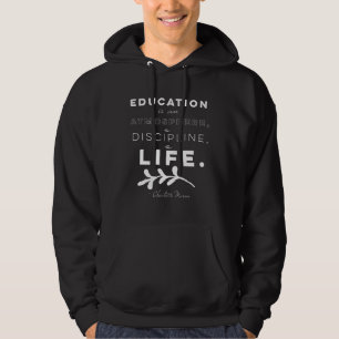 Bildung ist eine Atmosphäre Charlotte Mason Zitat Hoodie