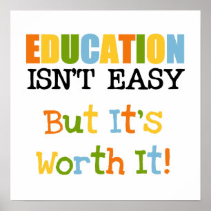 Bildung ist es wert poster