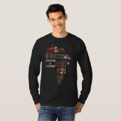 Bildung ist Freedom Book Reader Schwarze Geschicht T-Shirt (Vorne ganz)