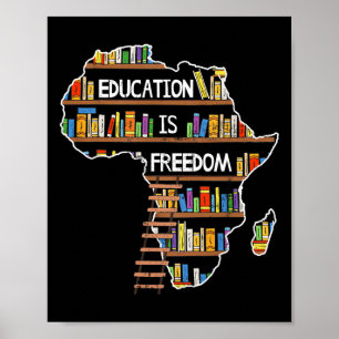 Bildung Ist Freiheit Afrikanischer Schwarzer Gesch Poster