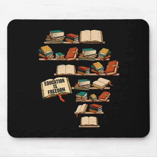 Bildung ist Freiheit Afrikanisches Junetchen Schwa Mousepad (Vorne)