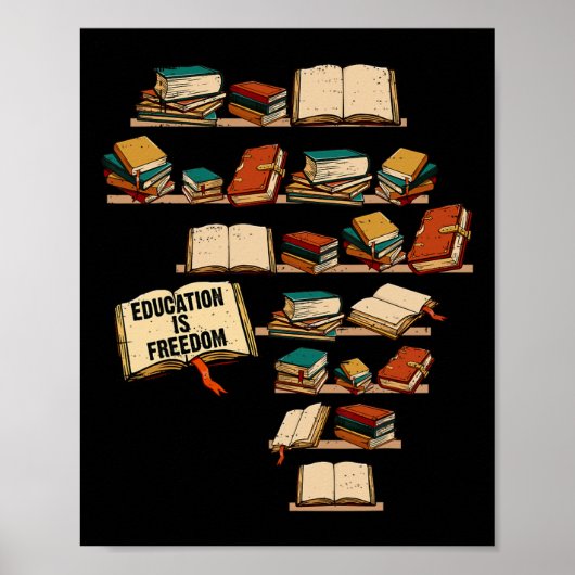 Bildung ist Freiheit Afrikanisches Junetchen Schwa Poster (Vorne)