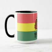 Bildung Ist Freiheit Afro Profil Design Tasse (Links)