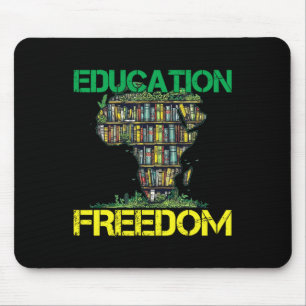 Bildung ist Freiheit Black History Month Afrikaner Mousepad