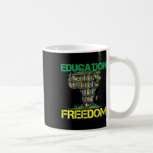 Bildung ist Freiheit Black History Month Afrikanis Kaffeetasse