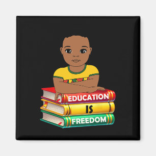 Bildung ist Freiheit Black History Month Afrikanis Magnet