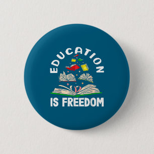 Bildung ist Freiheit Black History Month Button