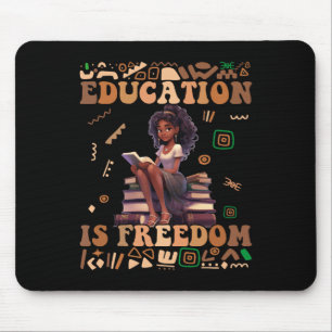 Bildung ist Freiheit Black History Month Lehrer W Mousepad
