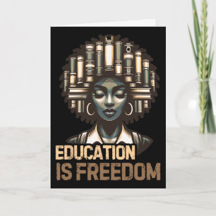 Bildung Ist Freiheit Black History Month Schwarzer Karte