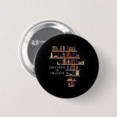 Bildung Ist Freiheit Buchleser Black History Mon Button (Vorne & Hinten)