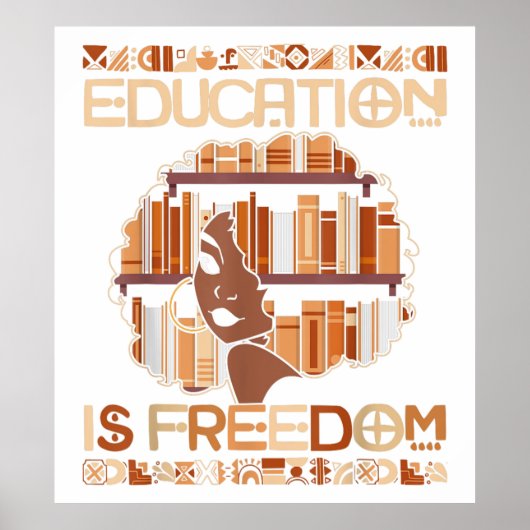 Bildung ist Freiheit Poster (Vorne)