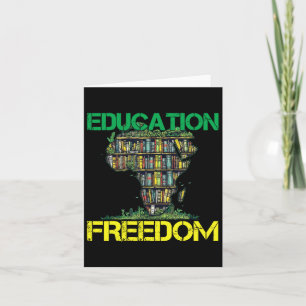 Bildung ist Freiheit Schwarze Geschichte Monat Afr Karte