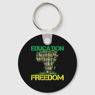 Bildung ist Freiheit Schwarze Geschichte Monat Afr Schlüsselanhänger