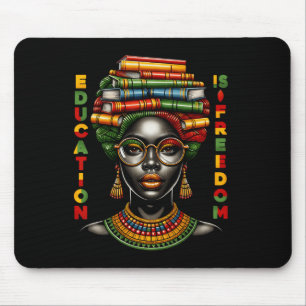 Bildung ist Freiheit Schwarze Geschichte Monat Sch Mousepad