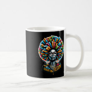 Bildung ist Freiheit Schwarze Geschichte Monatsleh Kaffeetasse