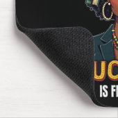 Bildung ist Freiheit Schwarzer Geschichtsmonat Leh Mousepad (Ecke)