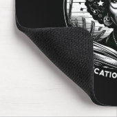 Bildung ist Freiheit Schwarzer Lehrer Bücher Schwa Mousepad (Ecke)