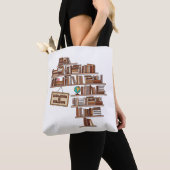 Bildung ist Freiheit Tasche (Von Nahem)