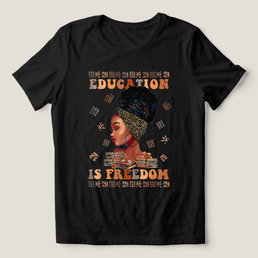 Bildung ist Freiheit Tri-Blend Shirt (Design Vorderseite)