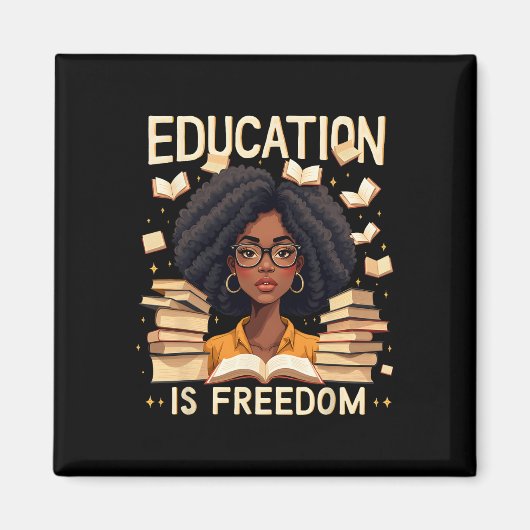 Bildung ist freiheitlich stolz afrikanischer ameri magnet (Vorne)