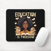 Bildung ist freiheitlich stolz afrikanischer ameri mousepad (Mit Mouse)