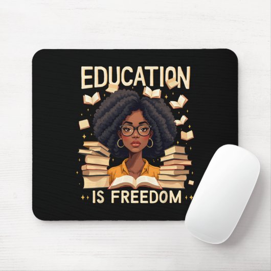 Bildung ist freiheitlich stolz afrikanischer ameri mousepad (Mit Mouse)