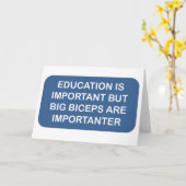 Bildung ist Import, den große Bizepse importanter Karte (Gelbe Blume)