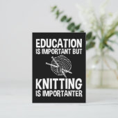 Bildung ist wichtig, aber es ist wichtig, zu nicke postkarte (Stehend Vorderseite)