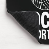 Bildung ist wichtig, aber Häkchen ist wichtig Mousepad (Ecke)