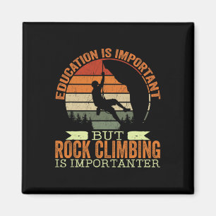 Bildung ist wichtig, aber Klettertraining ist wich Magnet