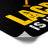 Bildung ist wichtig, aber Lacrosse ist wichtig Poster (Ecke)