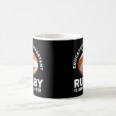 Bildung ist wichtig, aber Rugby ist wichtig Kaffeetasse (Mittel)