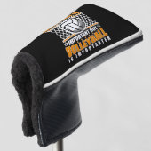 Bildung ist wichtig, aber Volleyball ist wichtig Golf Headcover (3/4 Vorderseite)
