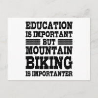 Bildung IST WICHTIG Funny Cycling Bicycle Rider