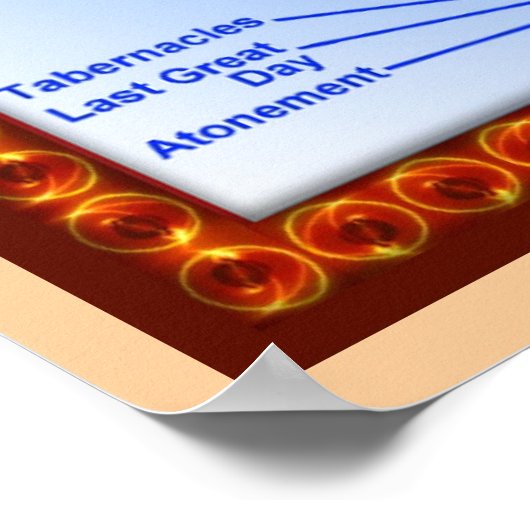Bildung, Judentum, jüdische Feste Poster (Ecke)