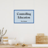 Bildung kontrollieren poster (Küche)